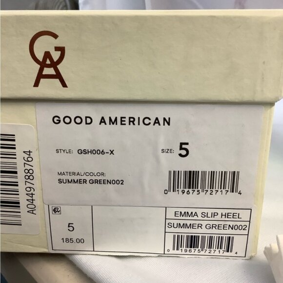 NIB Good American Emerald Green 4" Heels Size 5 - Picture 6 of 6